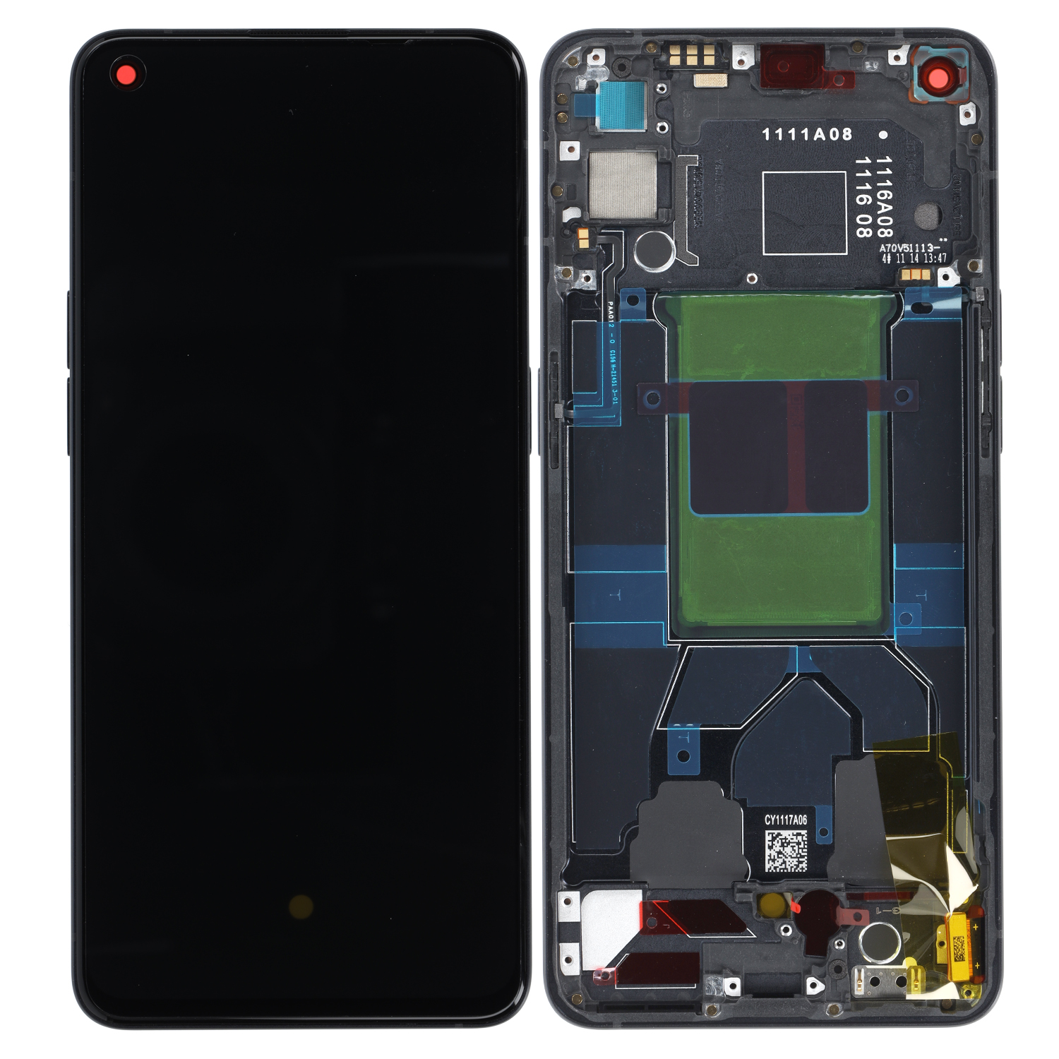 Oppo Reno 6 5G (CPH2251) Display Complete + Frame (4907749) - Stellar Black