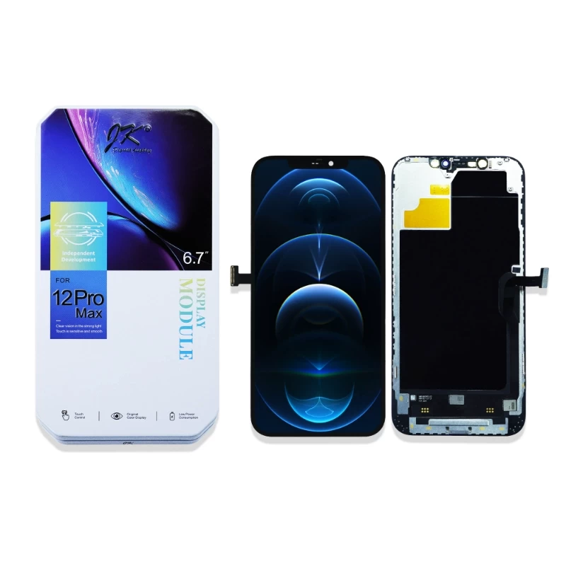 iPhone 12 Pro Max Display + Digitizer Complete Black - JK InCell