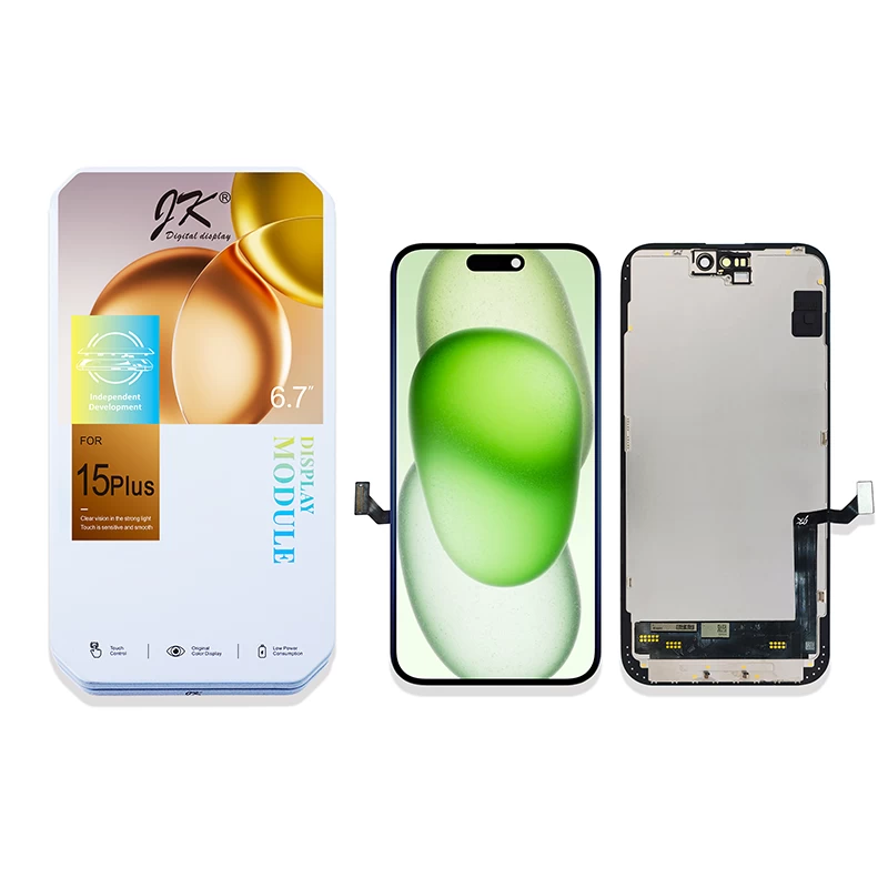 iPhone 15 Plus Display + Digitizer Complete Black - JK InCell