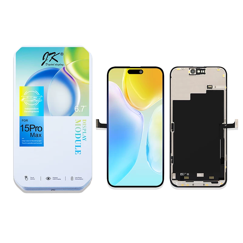 iPhone 15 Pro Max Display + Digitizer Complete Black - JK InCell
