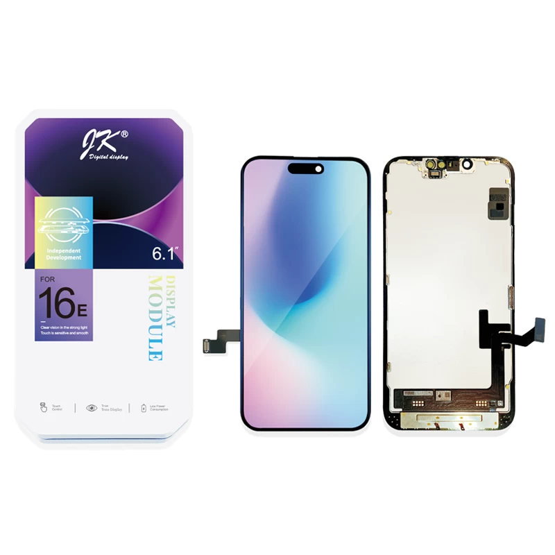 iPhone 16E Display + Digitizer Complete Black - JK InCell