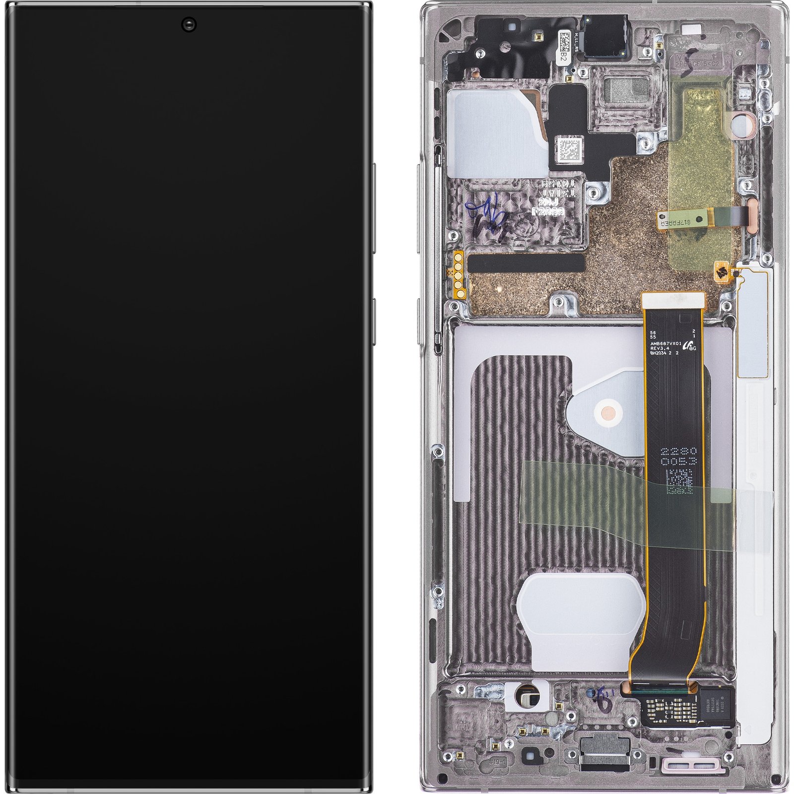 Samsung Galaxy Note 20 Ultra (N985F) / Galaxy Note 20 Ultra 5G (N986B) Display Complete (GH82-23596C) - Mystic White