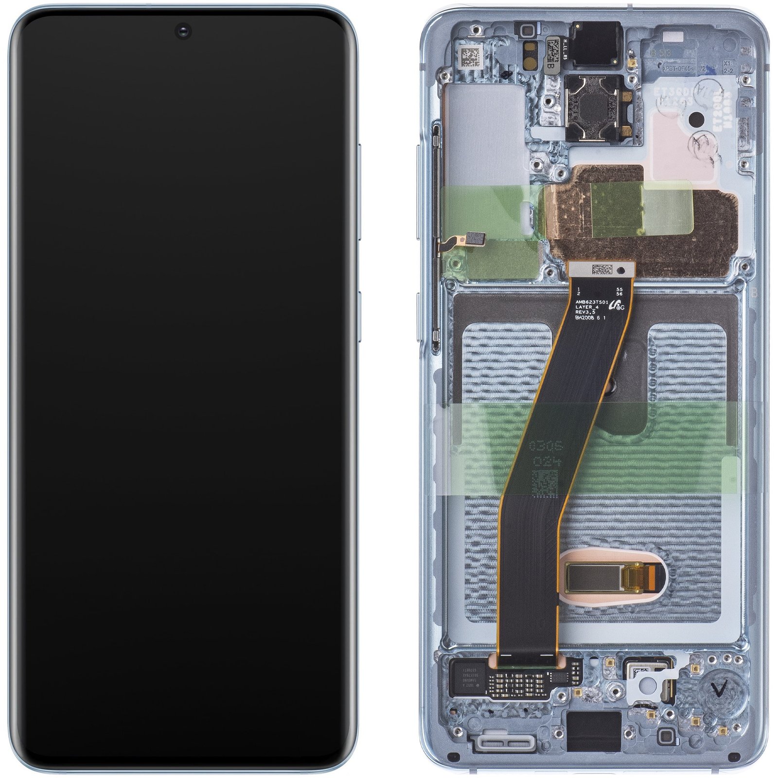 Samsung Galaxy S20 (G980F) / S20 5G (G981F) (GH82-22123D) Display Complete - Cloud Blue