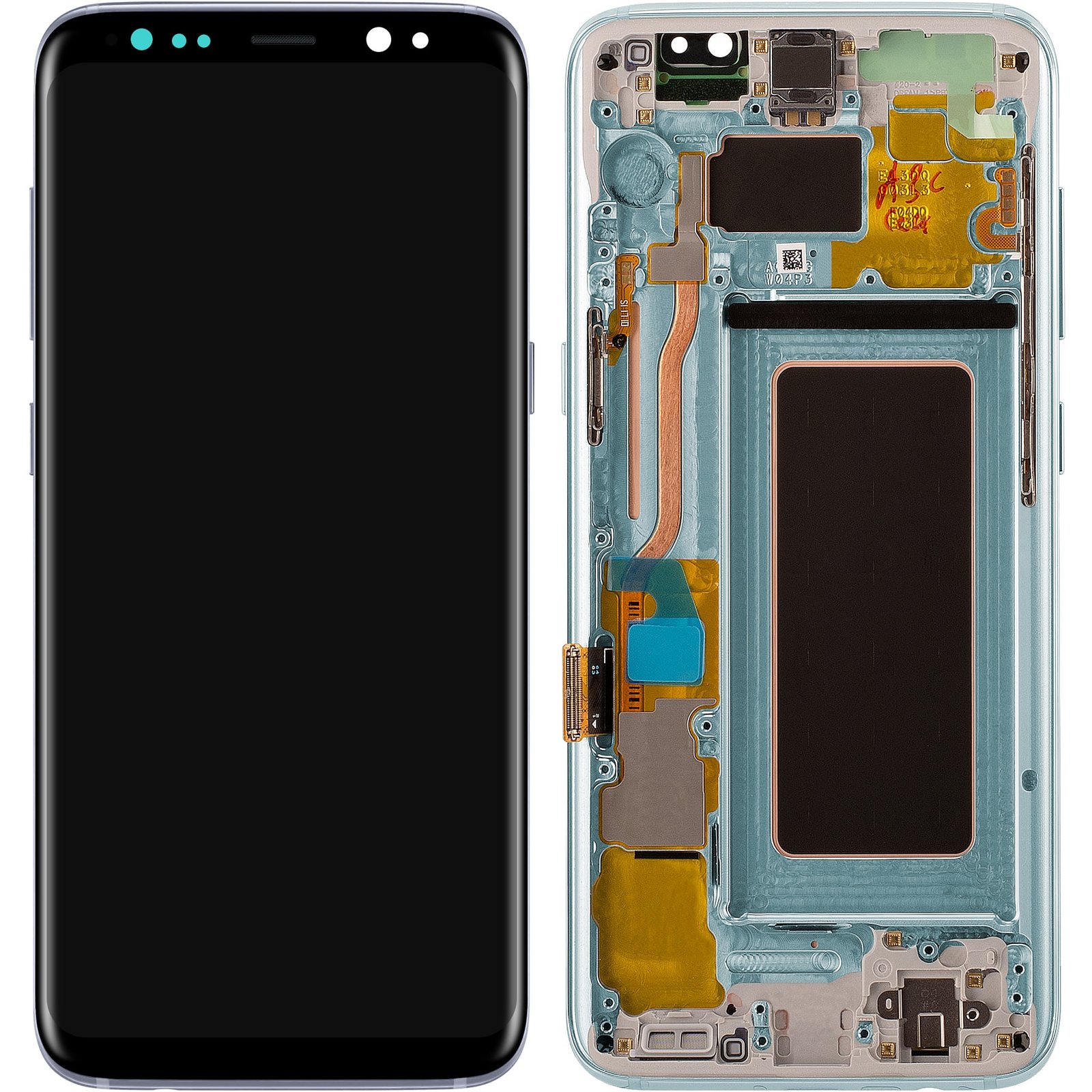 Samsung Galaxy S8 (G950F) (GH97-20457D) Display Complete + Frame - Coral Blue
