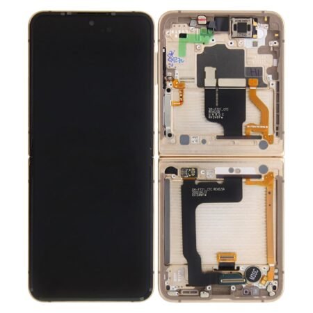 Samsung Galaxy Z Flip 4 (F721B) Inner Display Complete + Frame (GH82-30238G / GH82-29441G) - Yellow