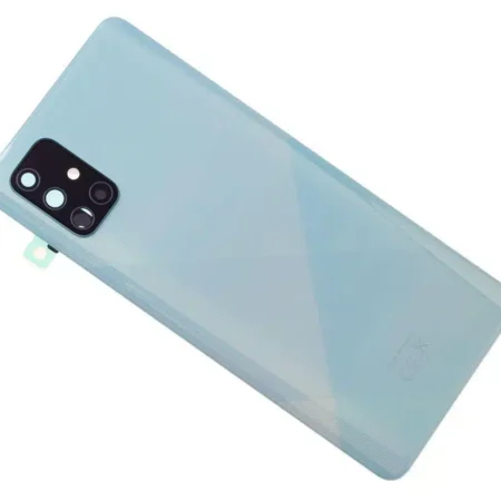 Samsung Galaxy A71 (SM-A715F) Battery Cover - Blue (with lens)
