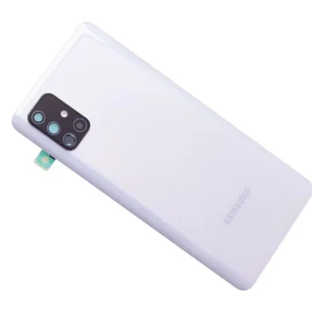 Samsung Galaxy A71 (SM-A715F) Battery Cover - White (with lens)