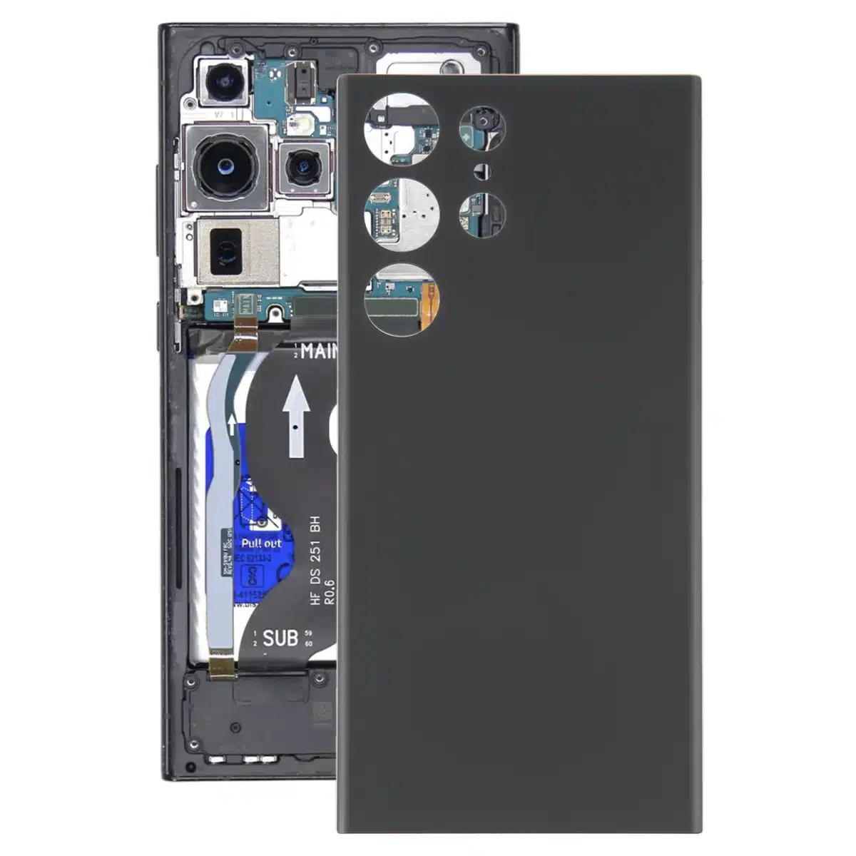 Samsung Galaxy S23 Ultra (S918B) Battery Cover - Phantom Black
